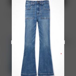AE NE(X)T Level High Waisted Flare Jeans